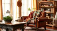 vintage accents in boho decor