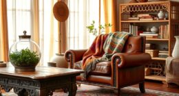 vintage accents in boho decor