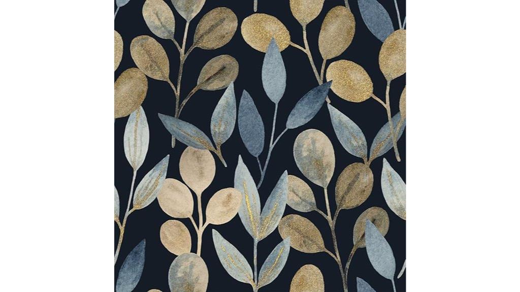 vintage gold leaf wallpaper