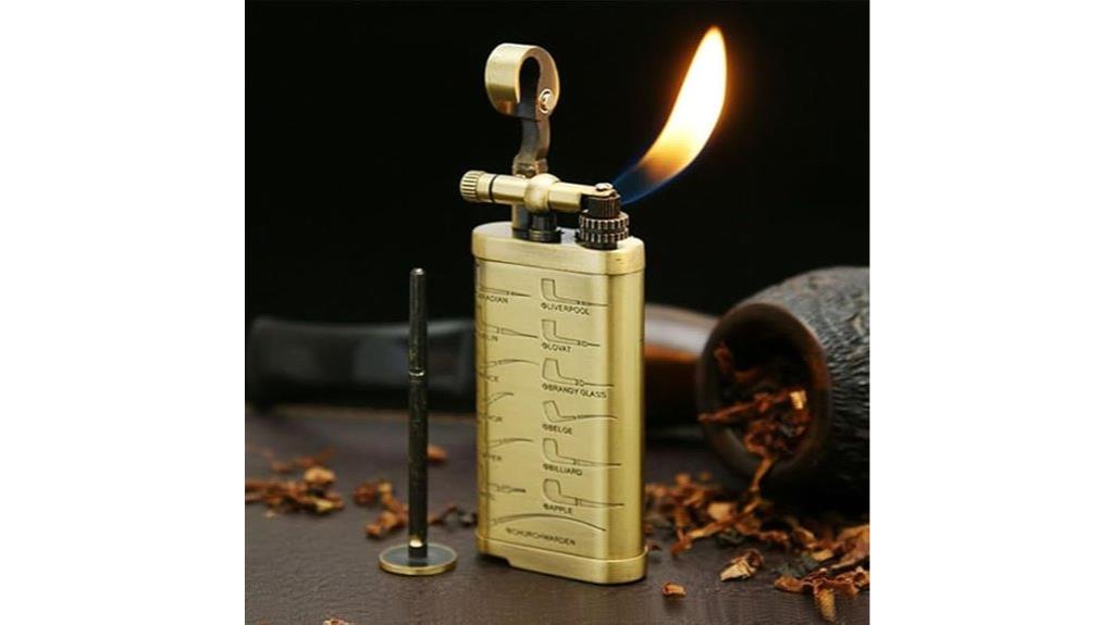 vintage pipe lighter flame