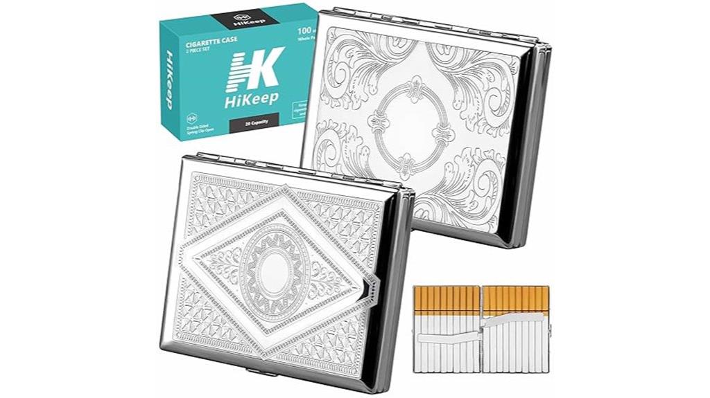 vintage two pack cigarette case