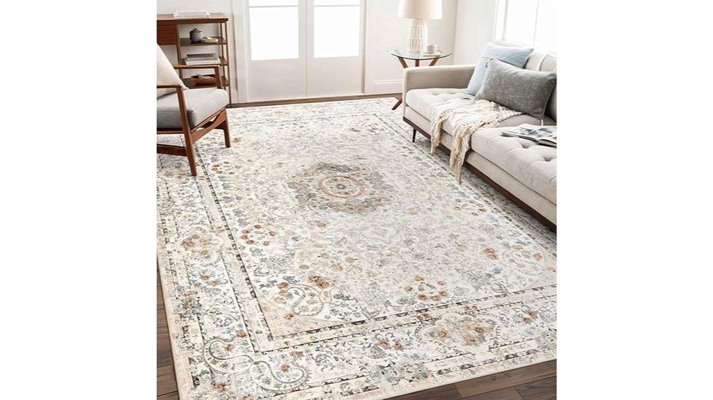 washable 5x7 boho rug