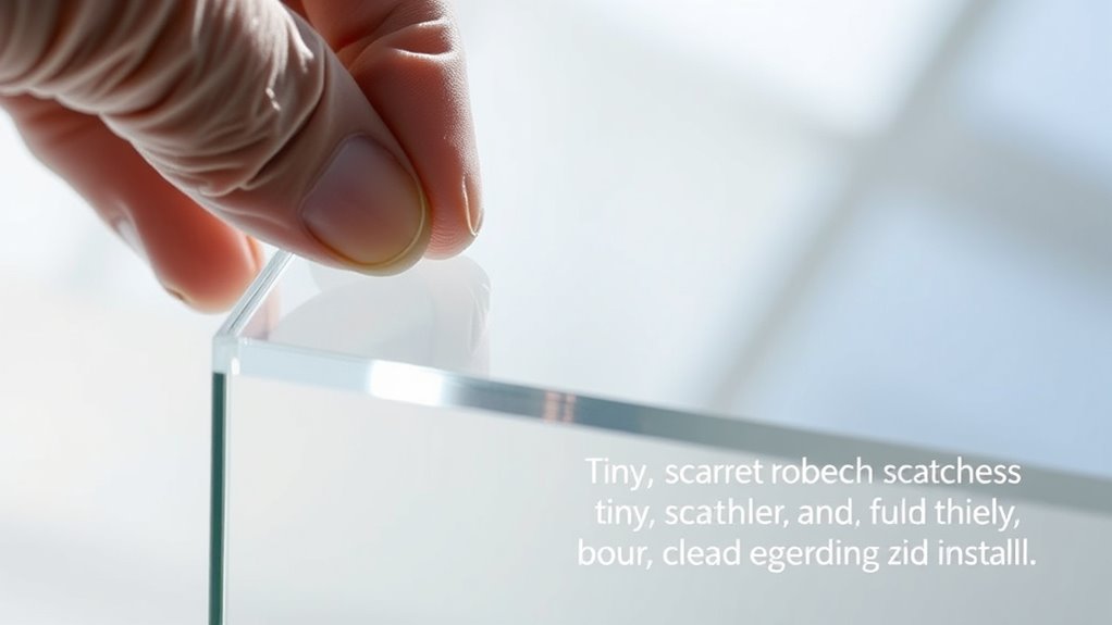 wear gloves avoid abrasives