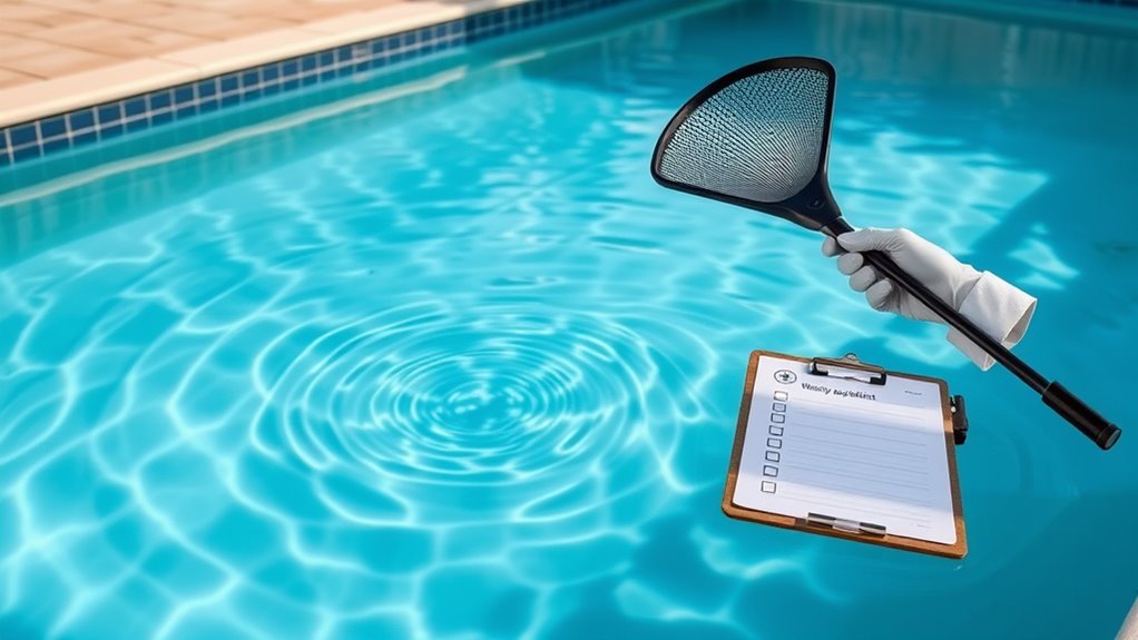 weekly pool maintenance checklist