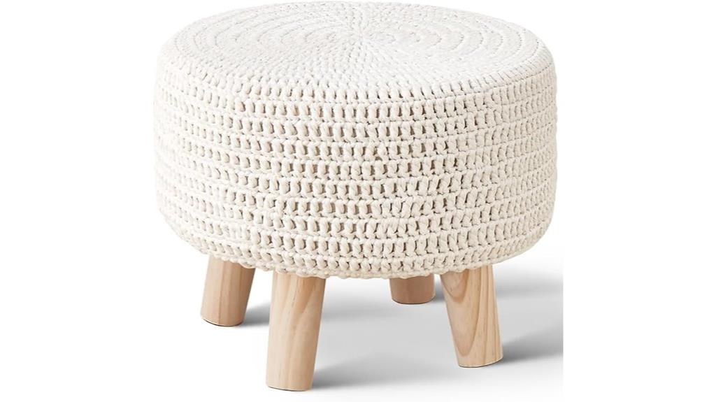 wimarsbon pouf ottoman wooden