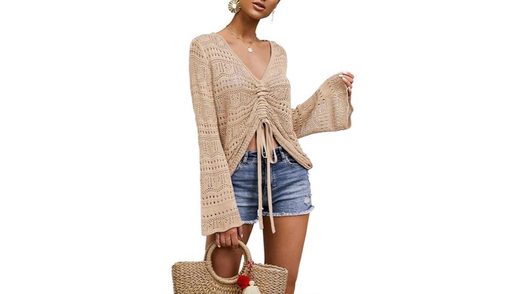 women s boho crochet crop top