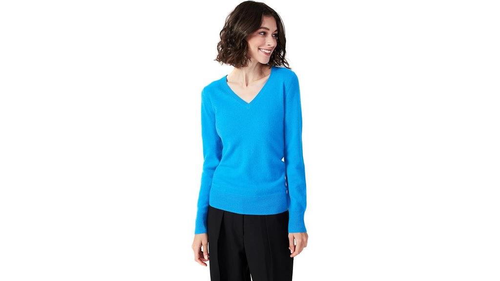 women s cashmere v neck sweater