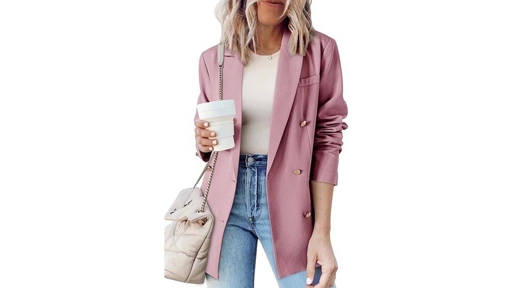 women s double breasted blazer