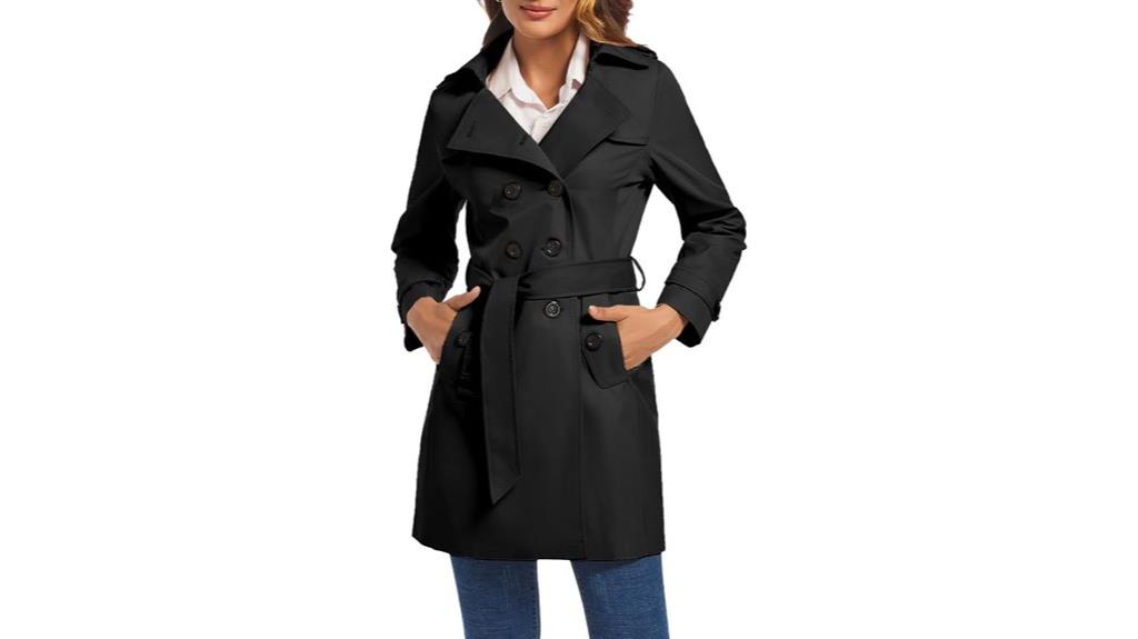 women s double breasted trench coat