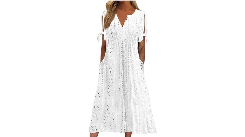 women s eyelet summer dress