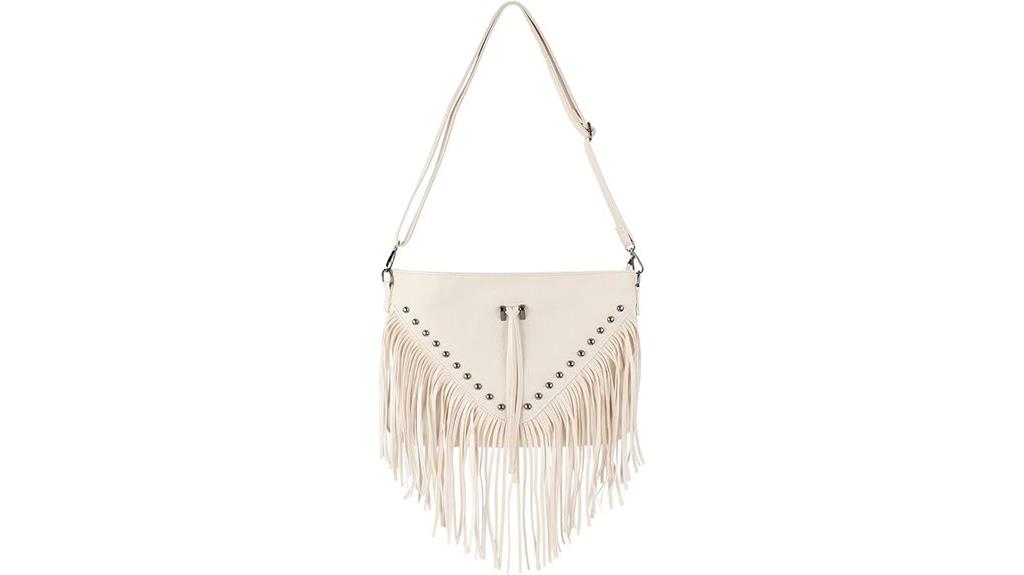 women s leather fringe bag