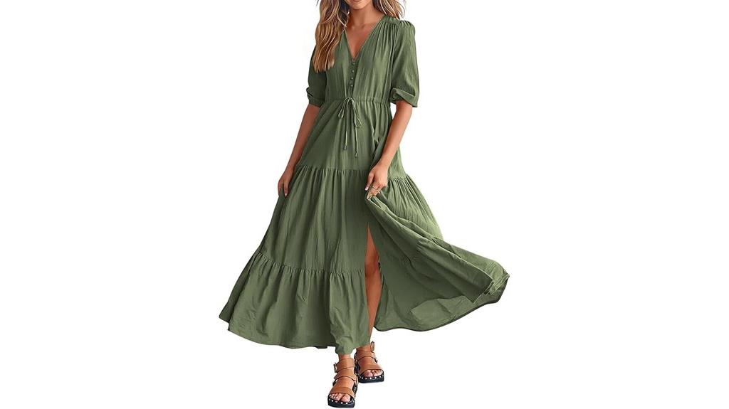 women s summer v neck dress