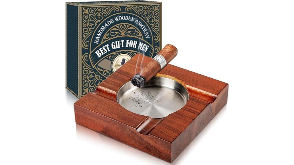 wooden cigar ashtray accessories
