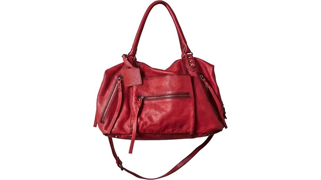zippered adjustable tote bag