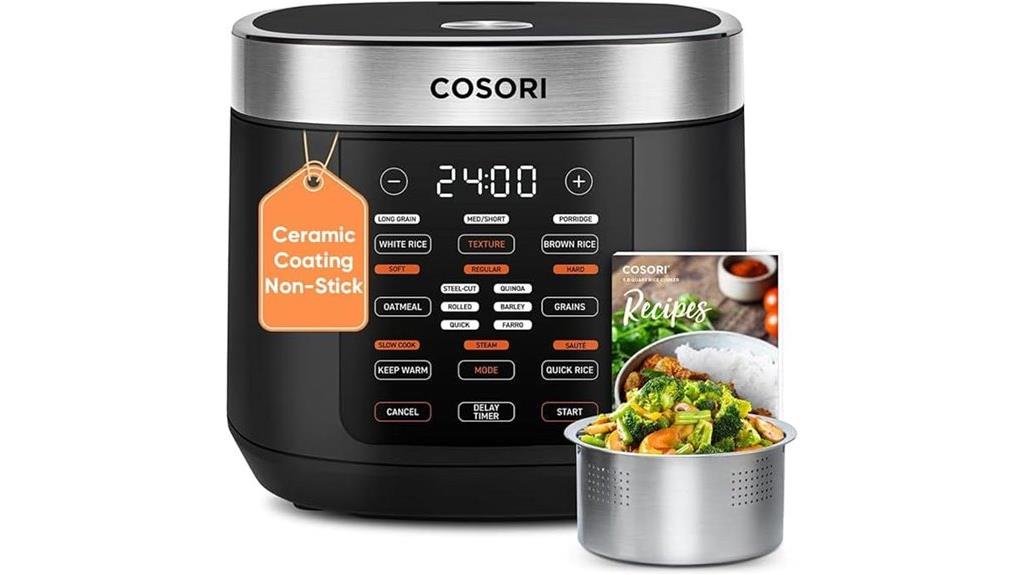 10 cup rice cooker with steaming