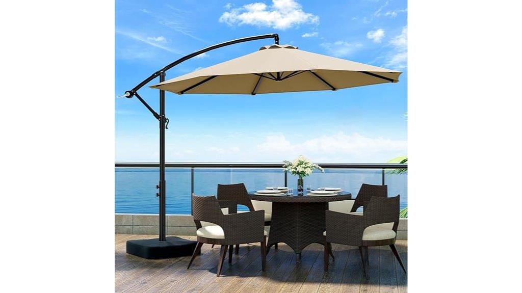 10 foot umbrella with base