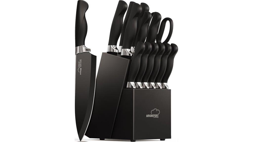 15 piece kitchen knife set