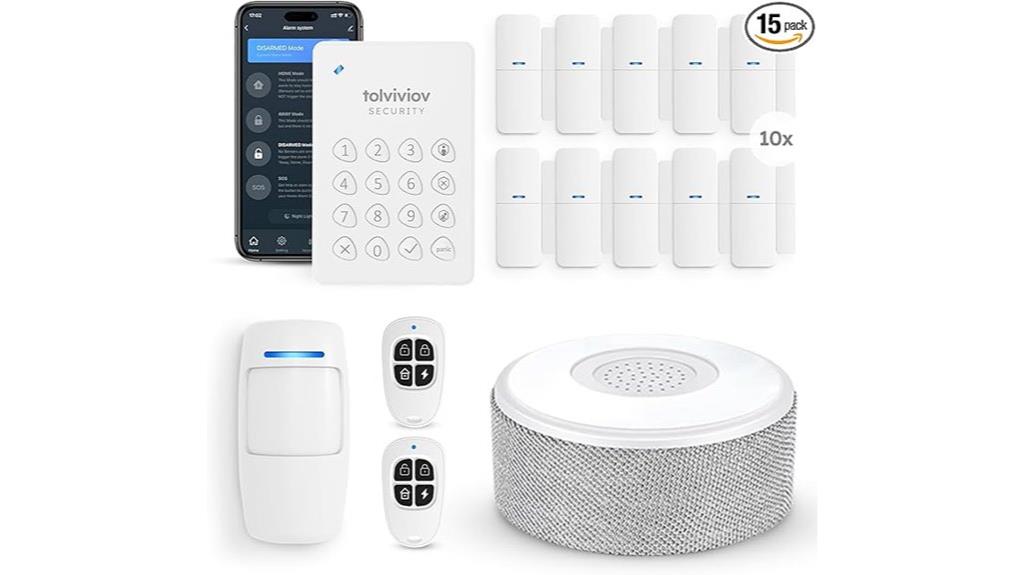 15 piece security alarm kit