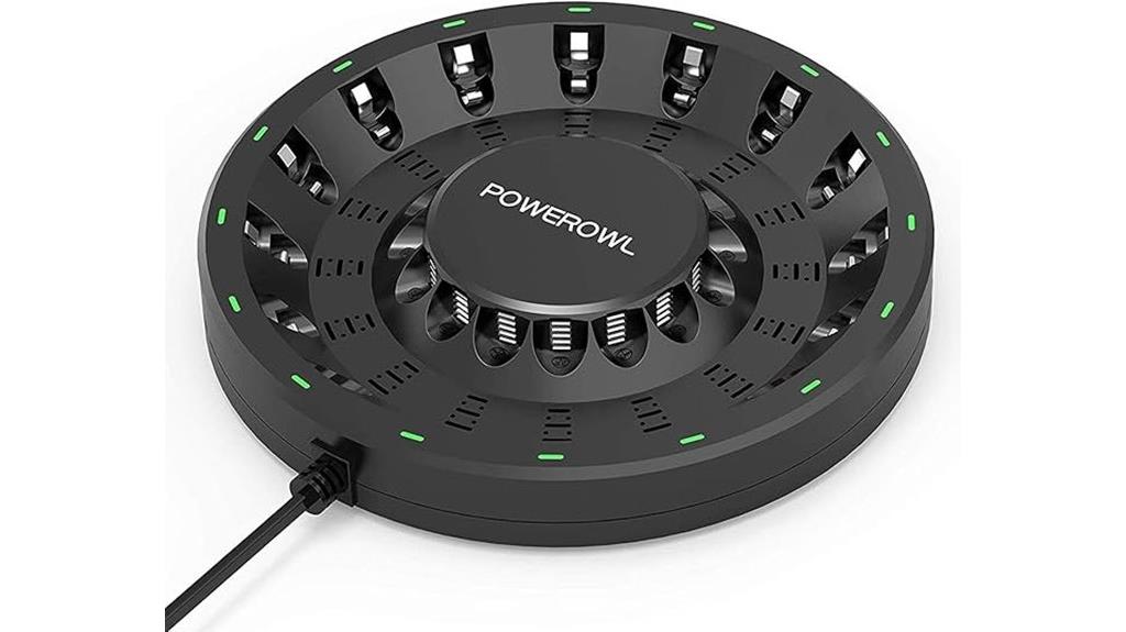 16 bay smart battery charger