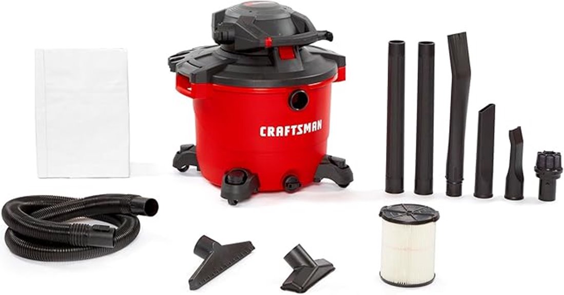 16 gallon wet dry vacuum