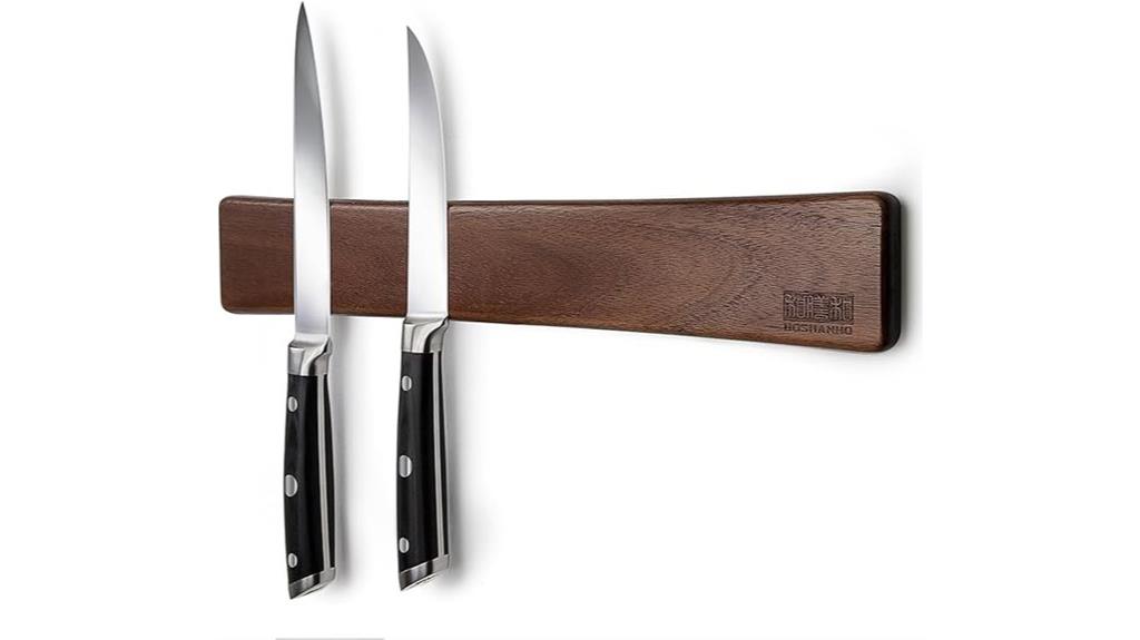 16 inch acacia wood magnetic strip