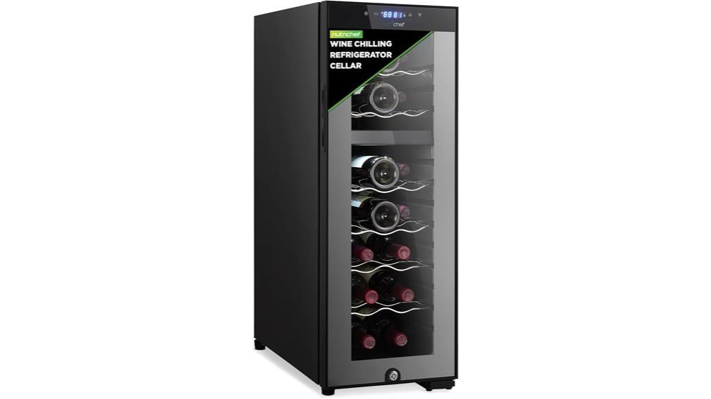 18 bottle dual zone wine fridge