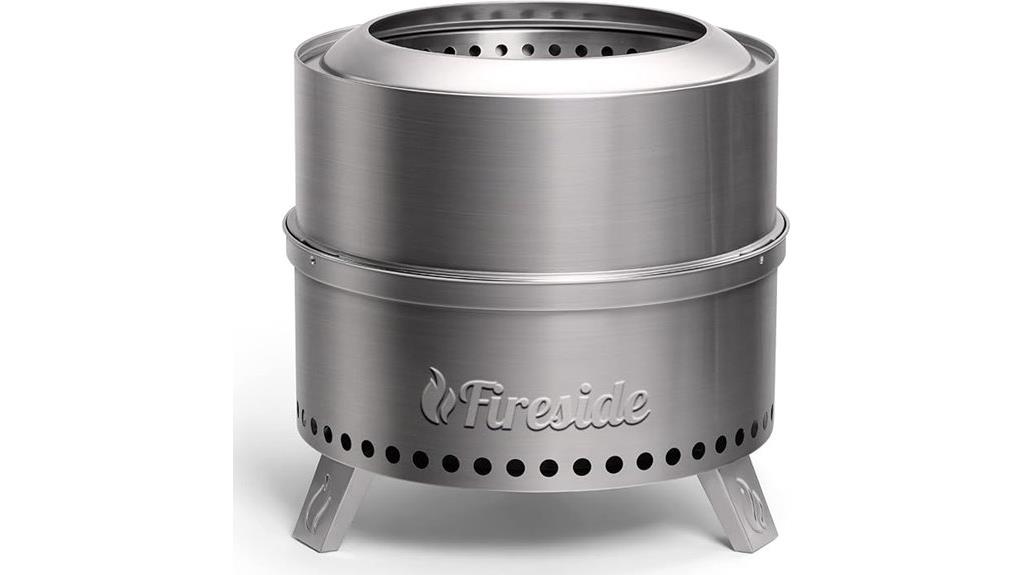 19 inch smokeless outdoor fire pit