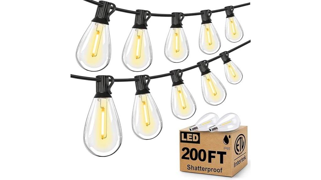 200ft outdoor edison bulbs