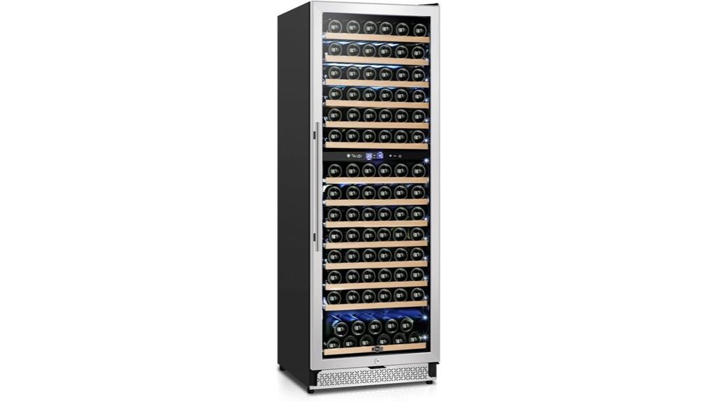 24 inch dual zone wine fridge