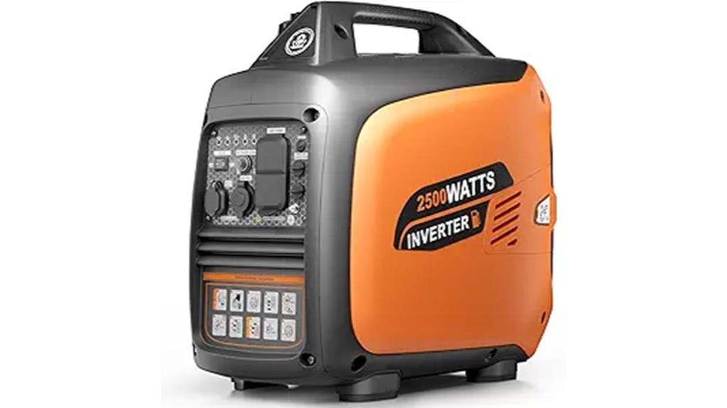 2500 watt portable gas generator