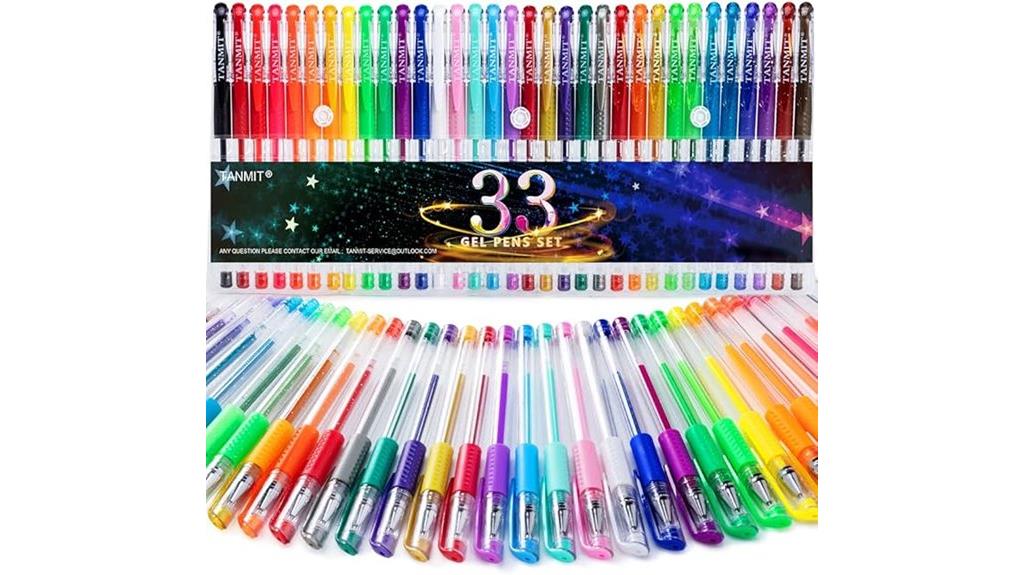 33 color fine tip pens