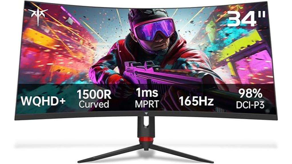 34 inch curved ultrawide monitor