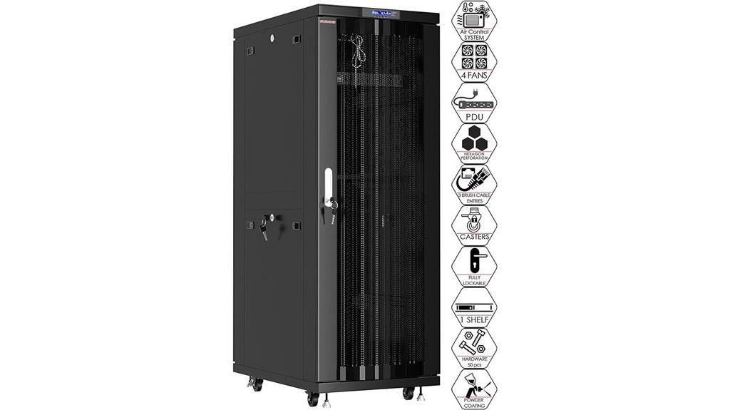 42u locking server rack