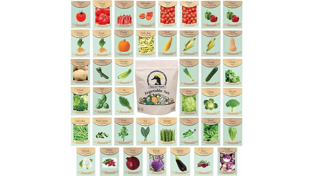 43 vegetable herb seed packs