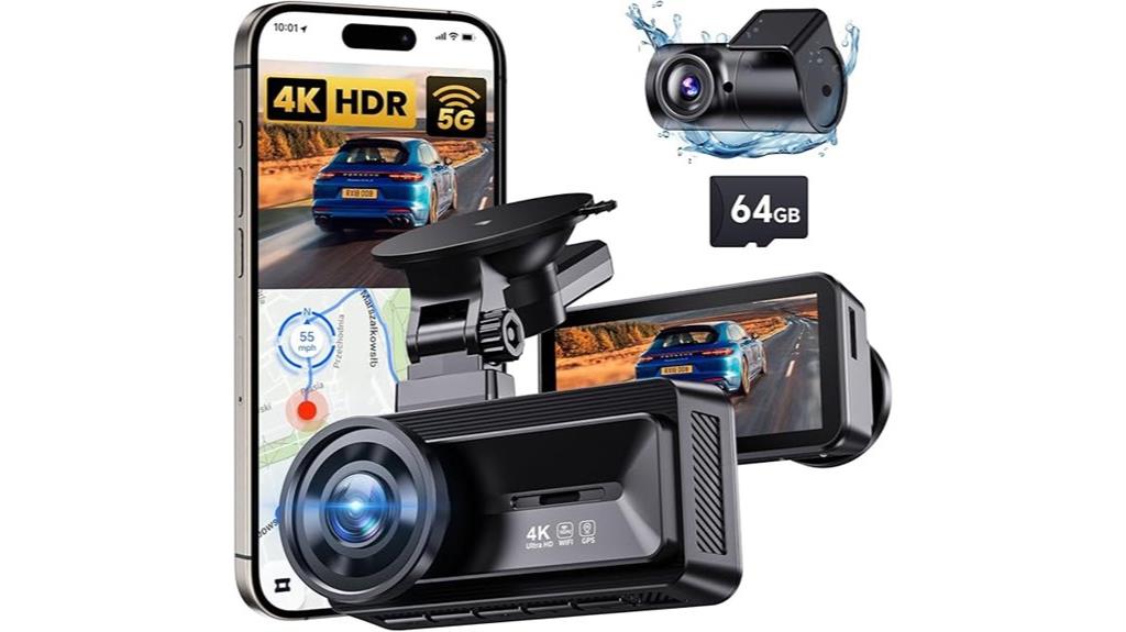 4k 1080p dash cam