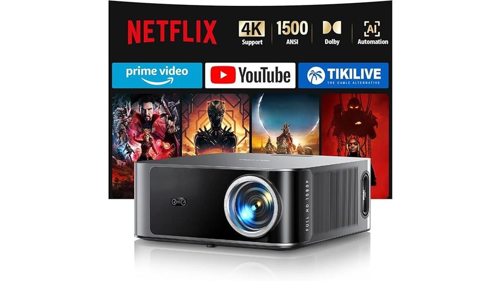 4k outdoor movie projector