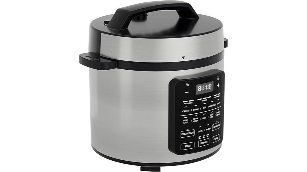 6 quart multi function pressure cooker