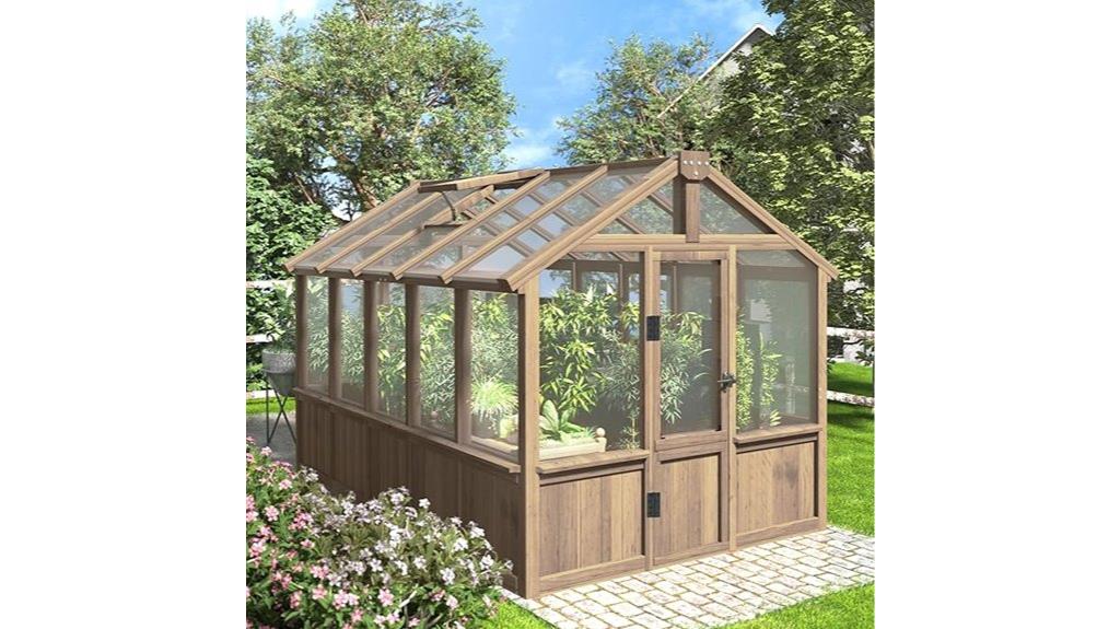 6x10 wooden greenhouse
