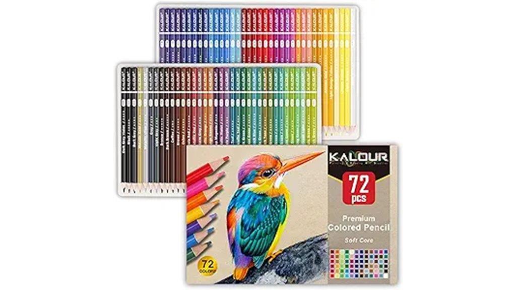 72 colored pencils set