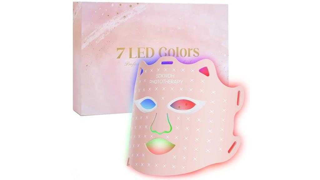 7 color red light mask