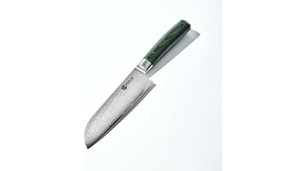 7 inch damascus santoku knife
