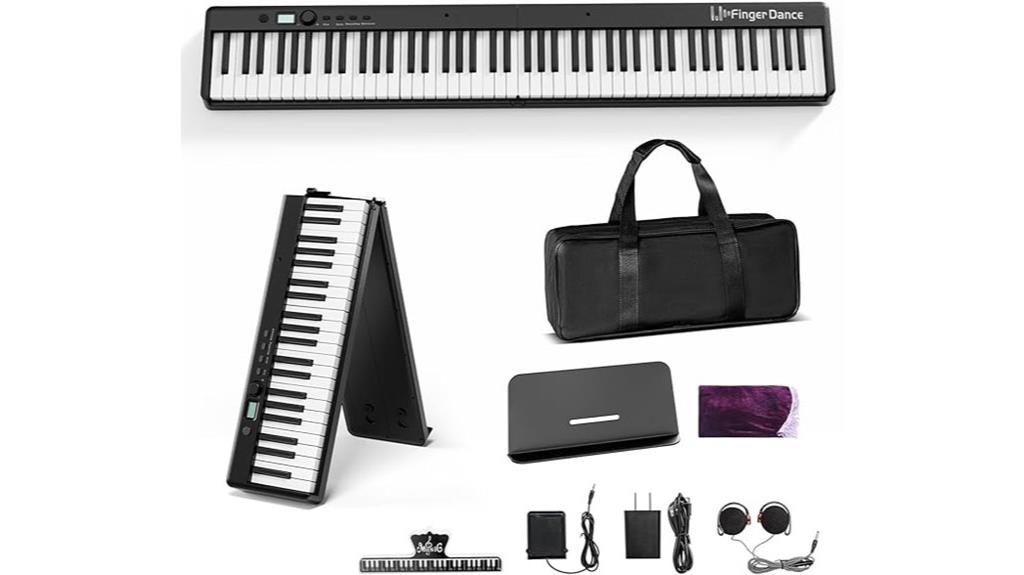 88 key bluetooth folding piano