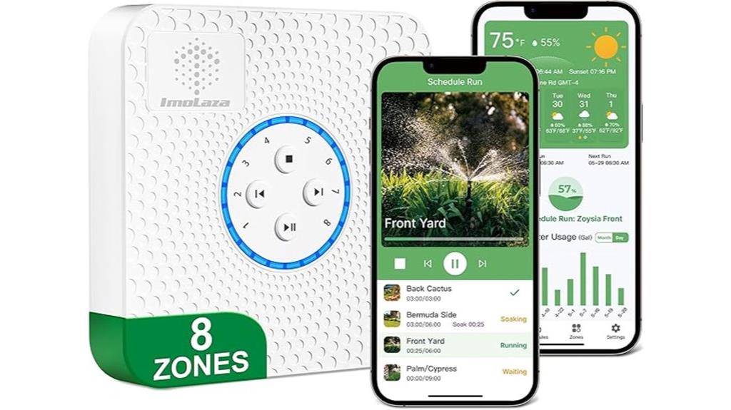 8 zone smart sprinkler