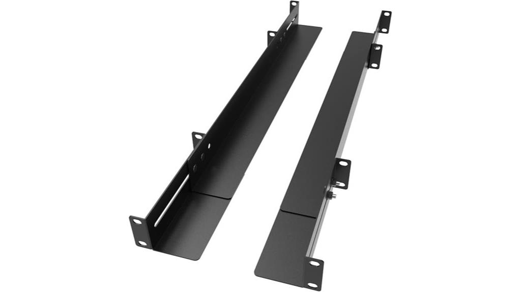 adjustable 19 inch rack rails