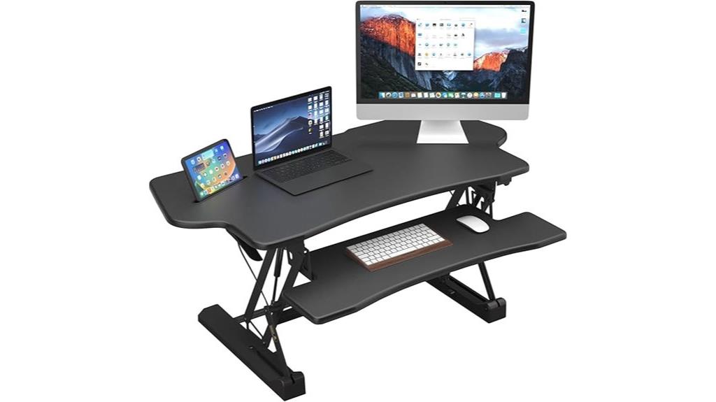 adjustable 48 inch desk converter
