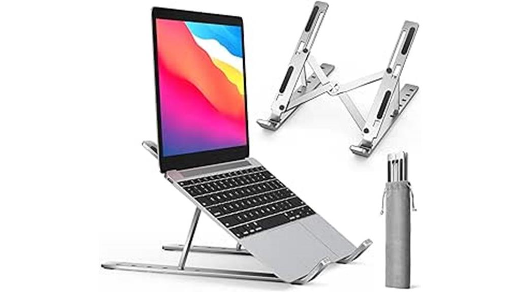adjustable aluminum laptop stand