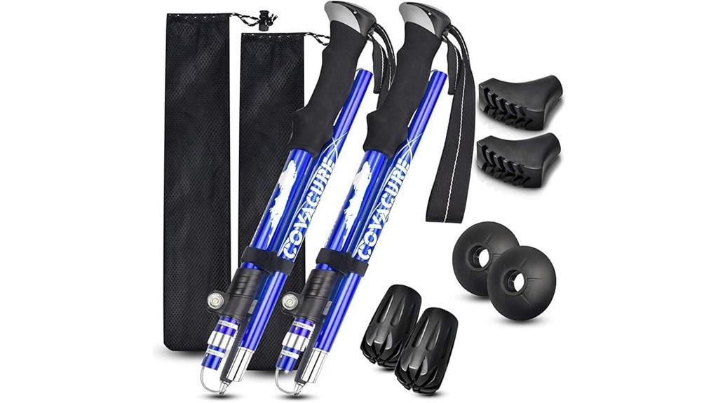 adjustable collapsible hiking poles
