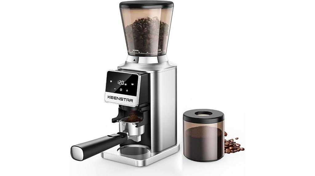 adjustable conical burr grinder