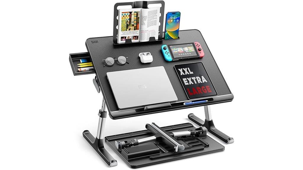 adjustable laptop bed tray