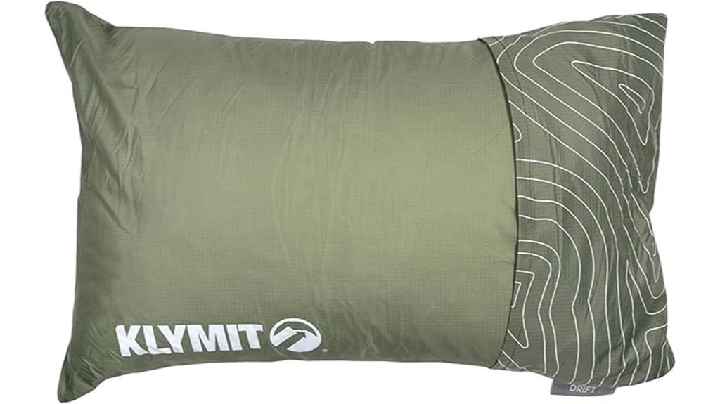 adjustable reversible camping pillow